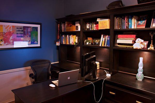 bureau dos mur